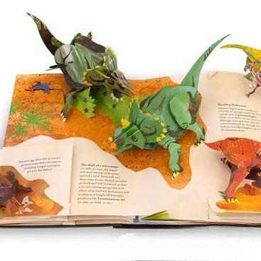 3D-uppslagsverk dinosaurier