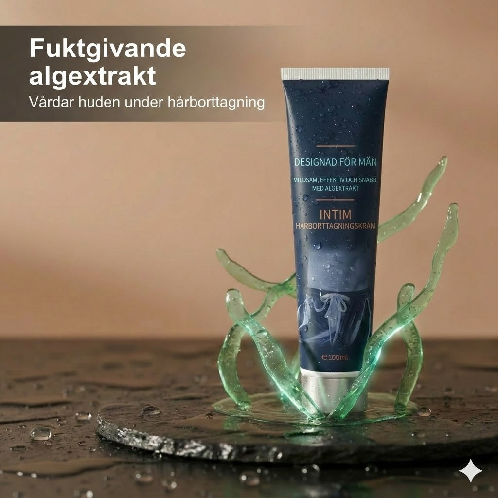 Snabbverkande hårborttagningskräm för män