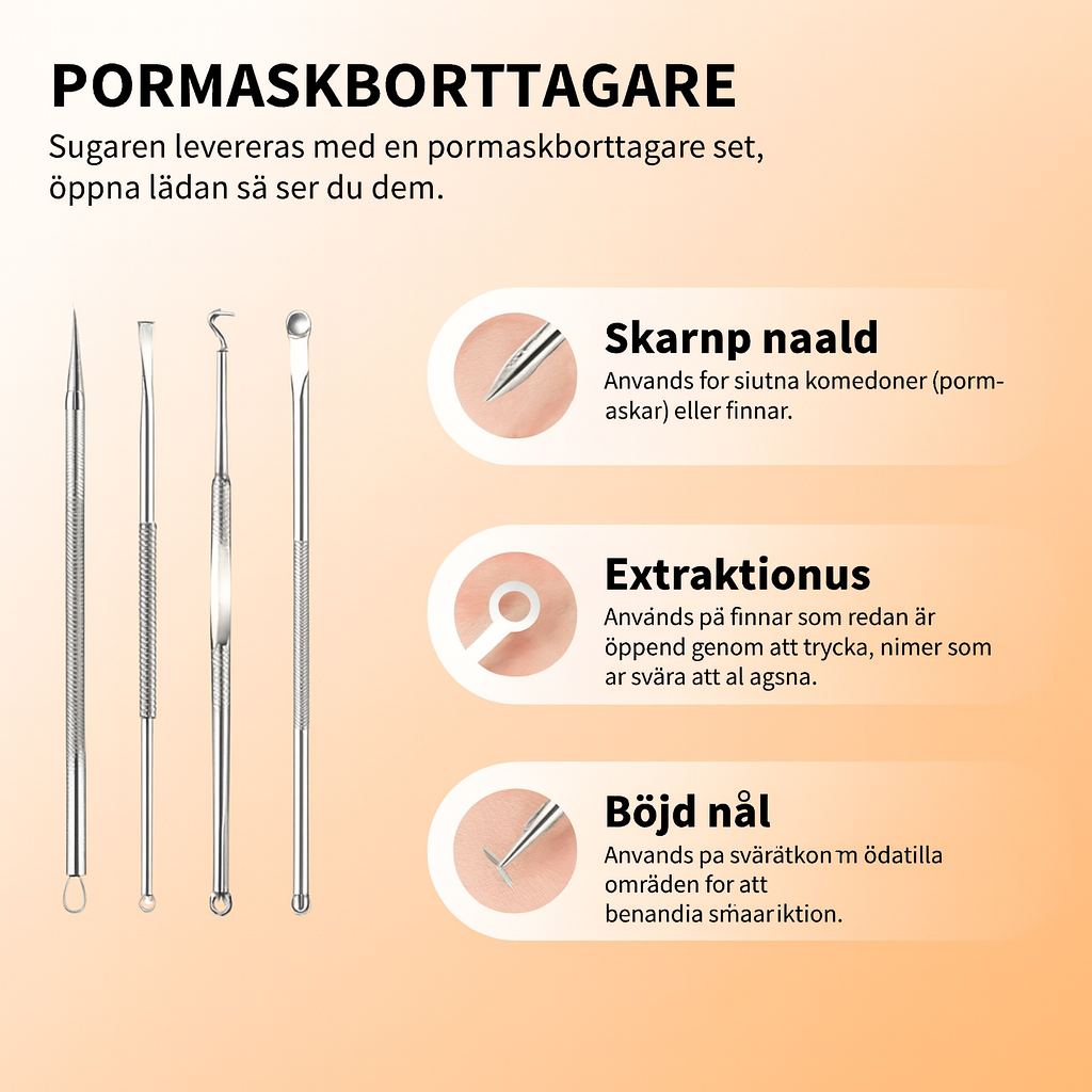 Professionell pormaskborttagare