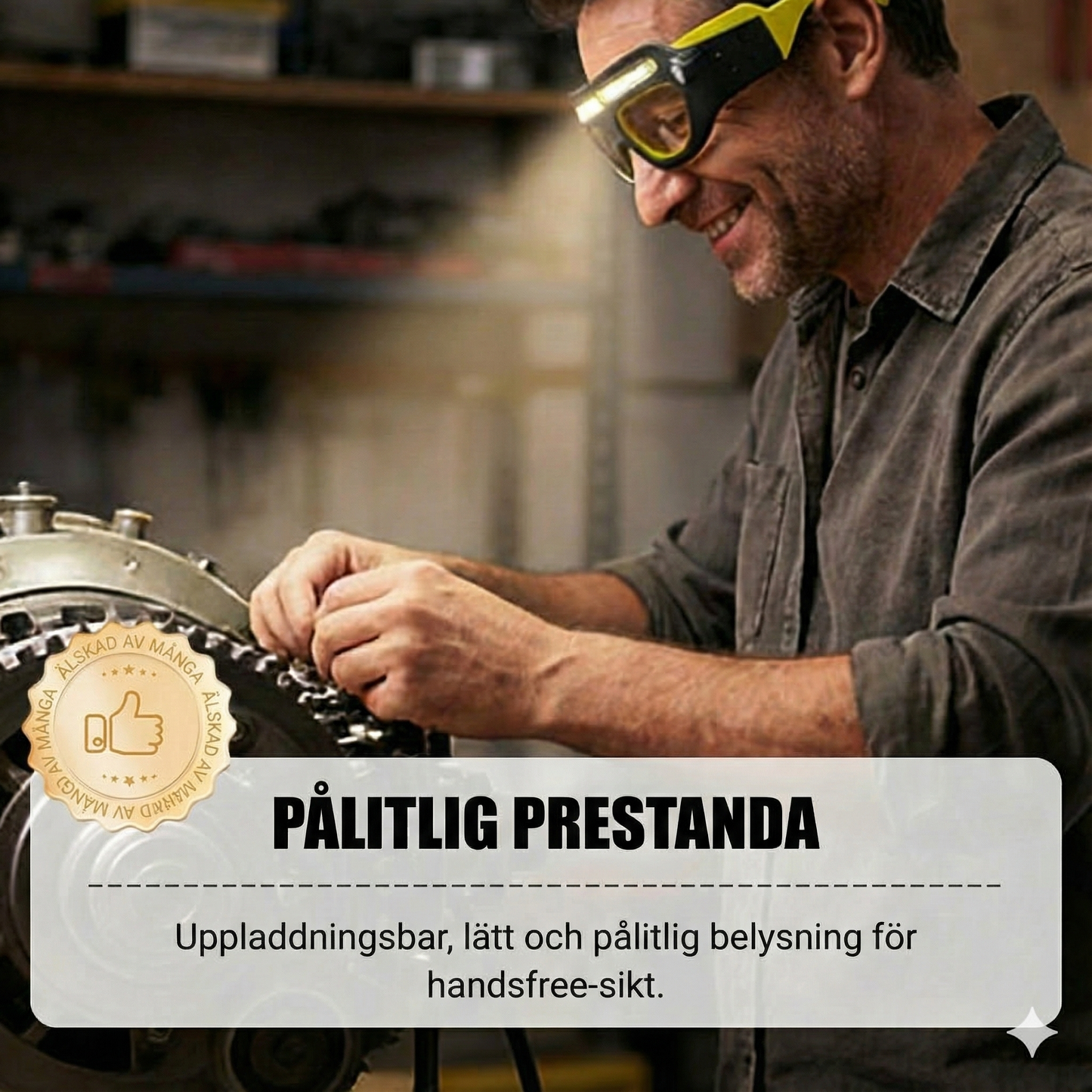 Kraftfull LED-pannlampa: Vattentät och laddningsbar (utomhus och gör-det-själv)
