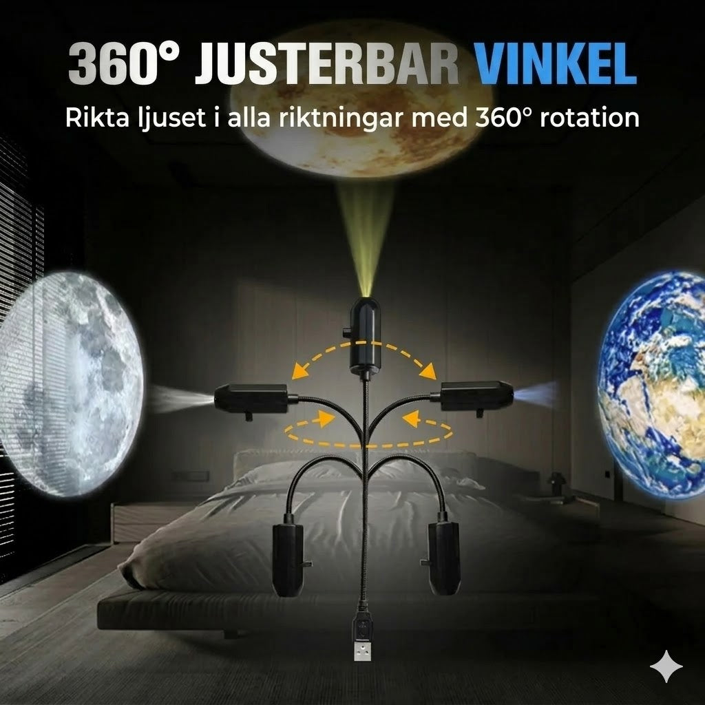 Plug & Play HD-stjärnprojektor