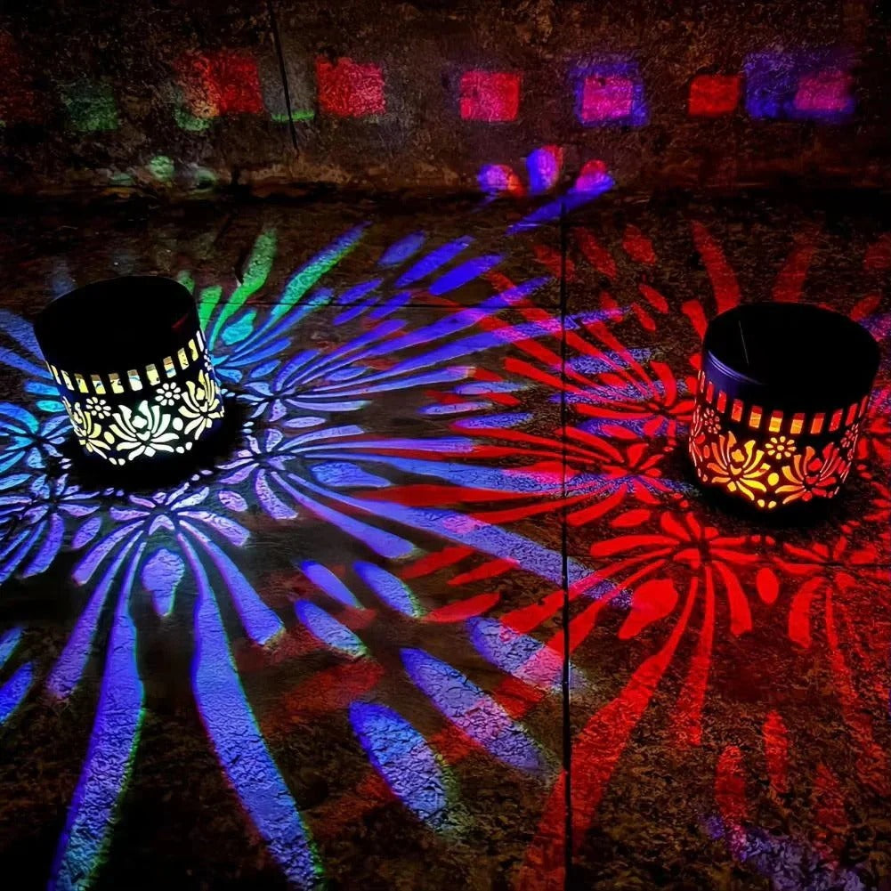 Mandala solcellslampa – vacker projektion & IP65 vattentät
