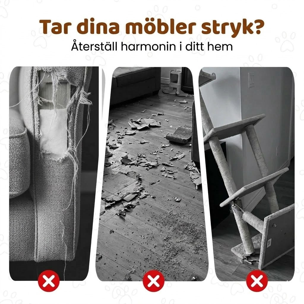 2-i-1 klösbräda i sisal för katter