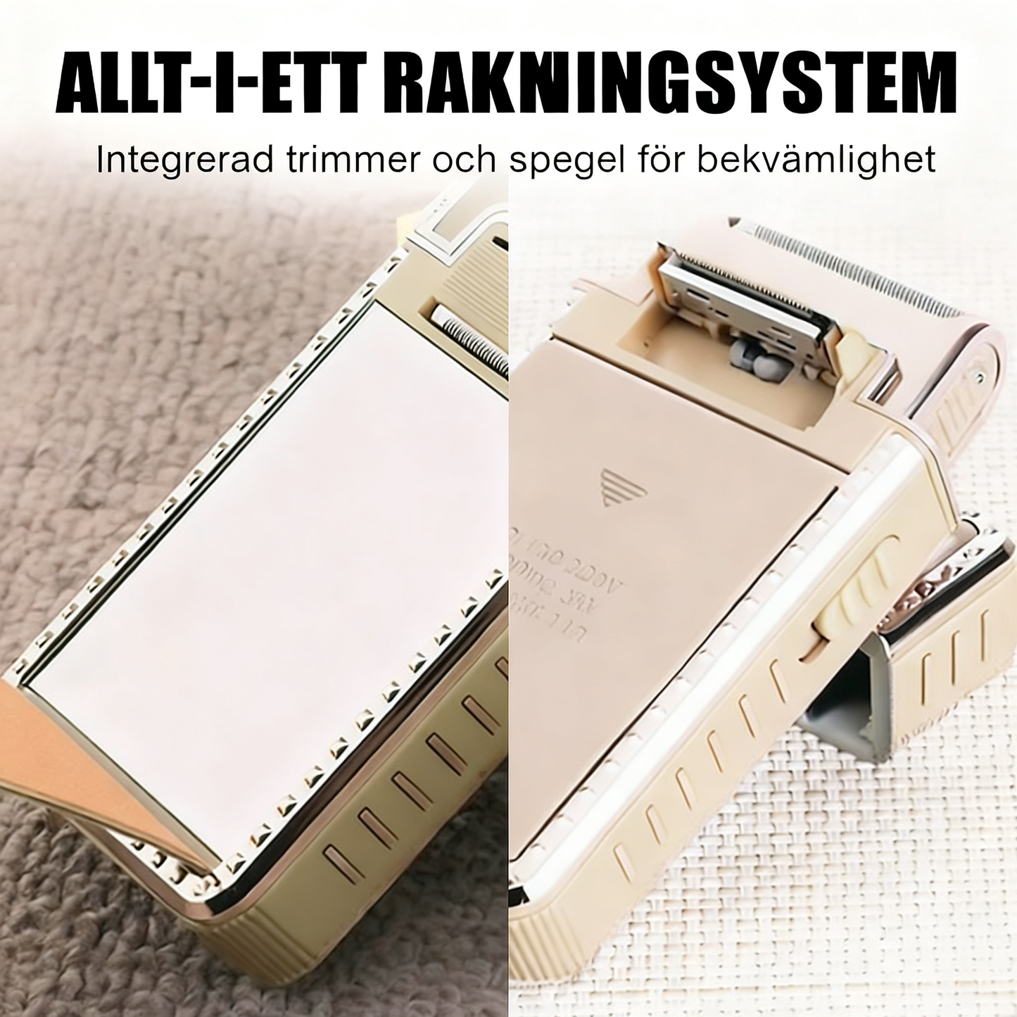 Bärbar elektrisk rakapparat för män
