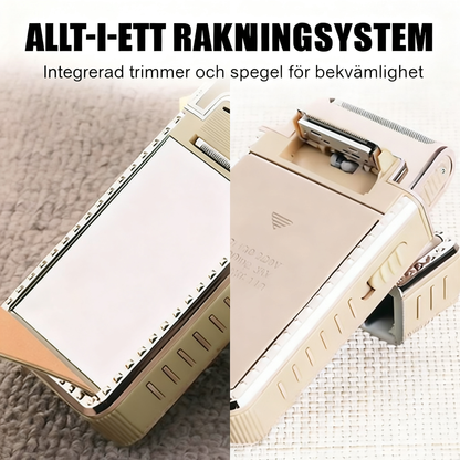 Bärbar elektrisk rakapparat för män