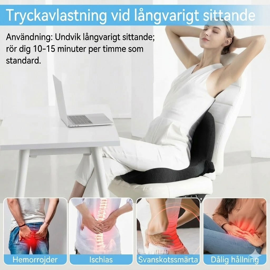 Halkfri sittdyna i trögskum