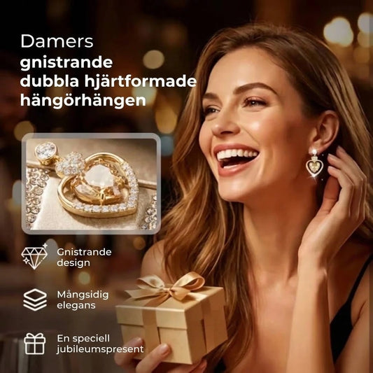 Hjärtformade hängörhängen 1 par