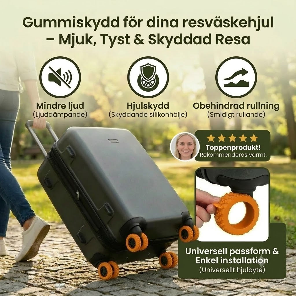 Hjulskydd för resväskor