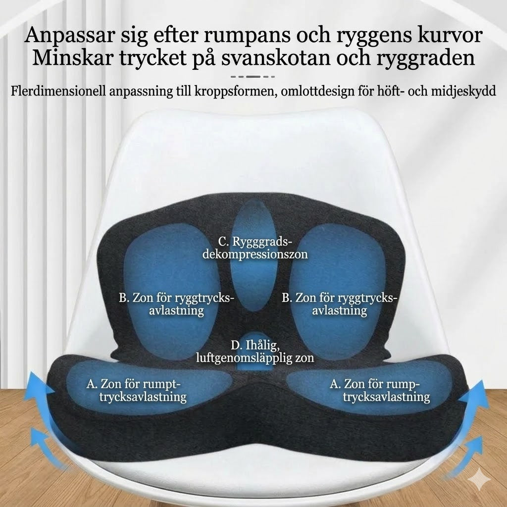 Halkfri sittdyna i trögskum