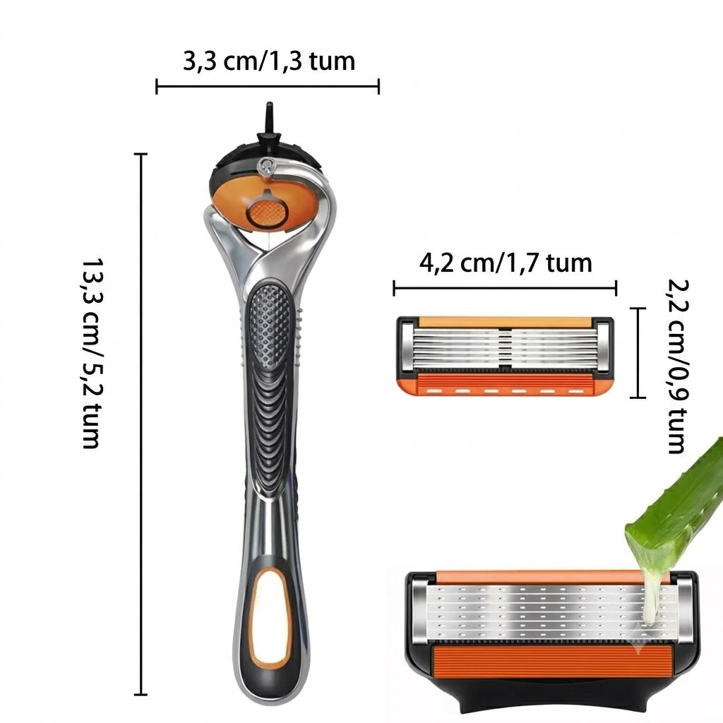 ProShave 6 – Rakblad med 6 blad i 24- eller 48-pack