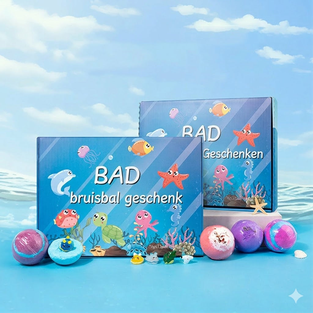 12-delars presentset med badbomber för barn