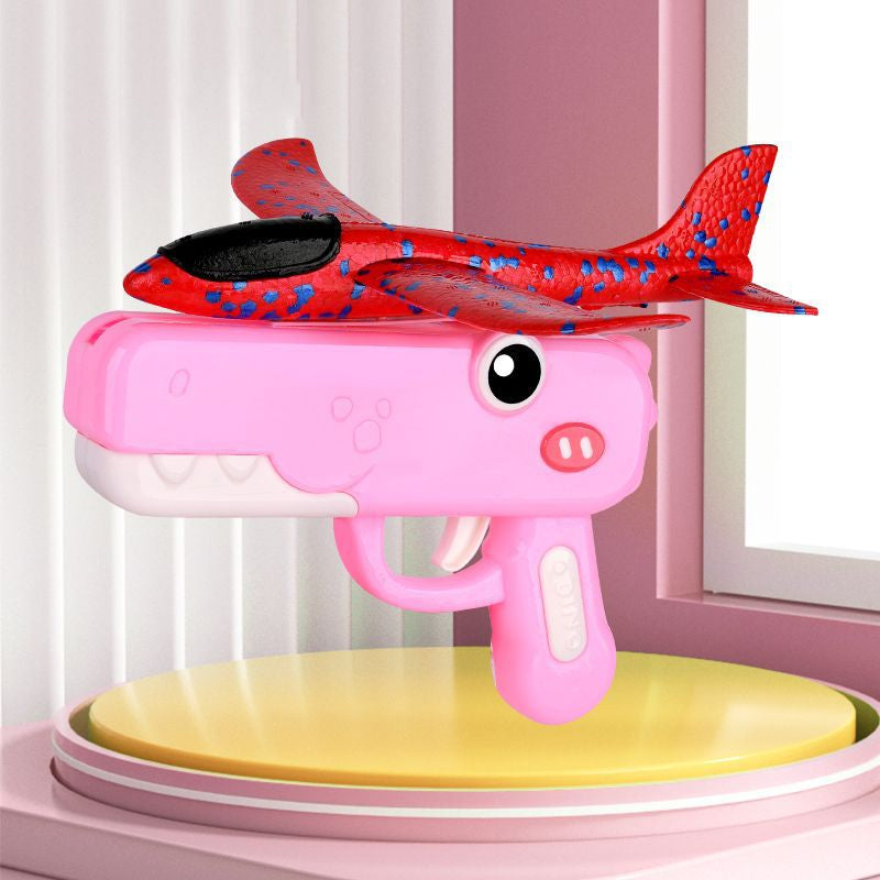 Dinosaurieflygplansutskjutningsleksak