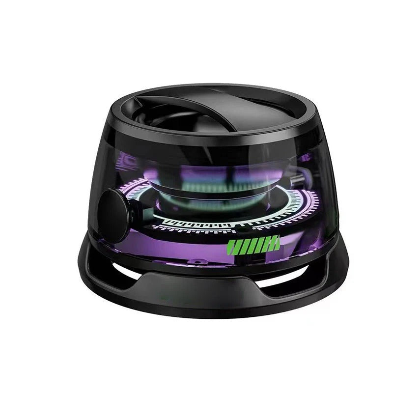 Kompakt och magnetiskt Bluetooth-högtalarset med LED-belysning