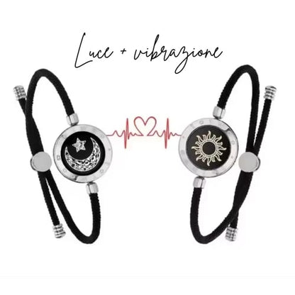 Zon & Maan pararmband med nattlampa