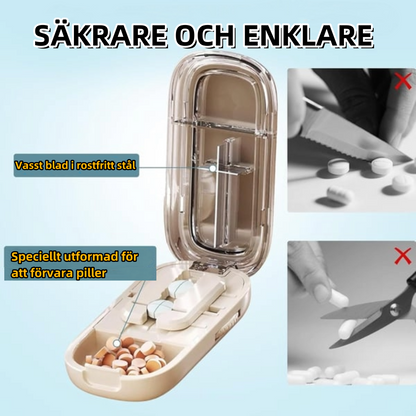 Bärbar pillerskärare – Säker och exakt