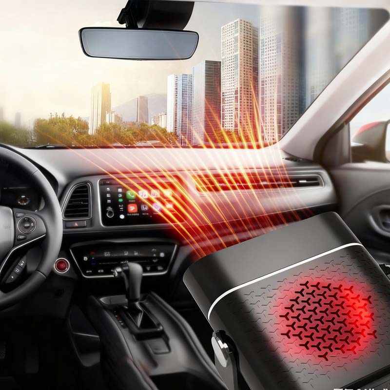 Universell 2-i-1-bilvärmare med roterande design