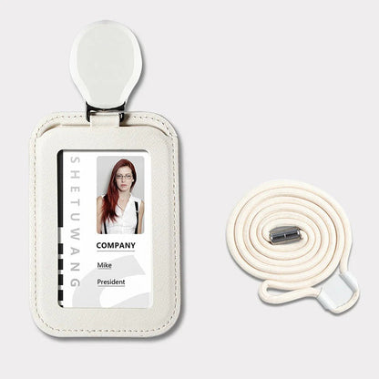 Utdragbar ID-korthållare med halsrem