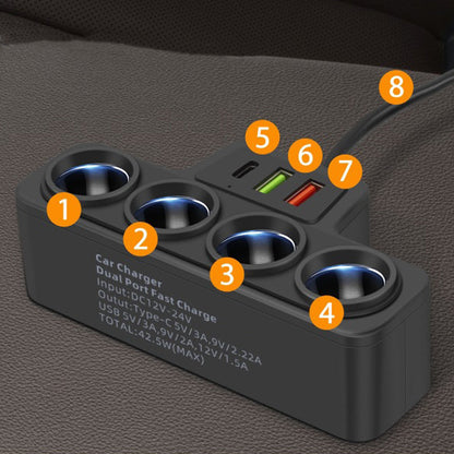 7-i-1 cigarettändaradapter