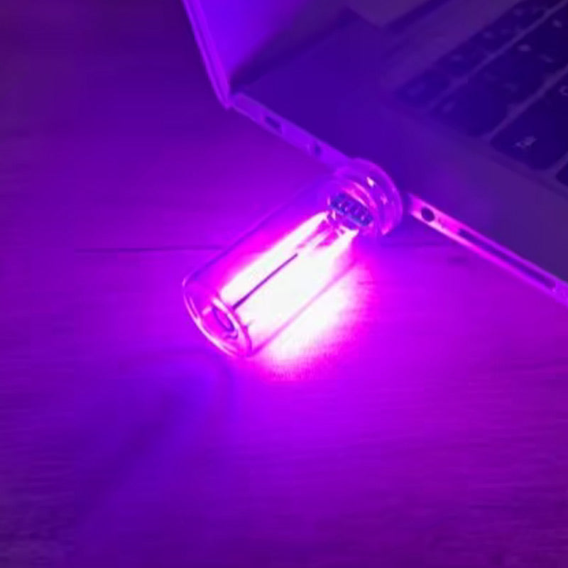Bärbar pekkontroll Glasglob USB-nattlampa