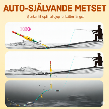 100M fiskelina med flöte