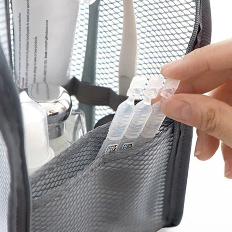 Bärbar lättviktsnecessär för resor