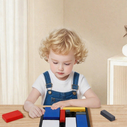 Färgglada logiska blockutmaning