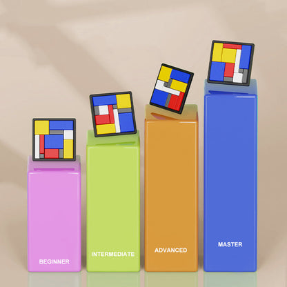 Färgglada logiska blockutmaning