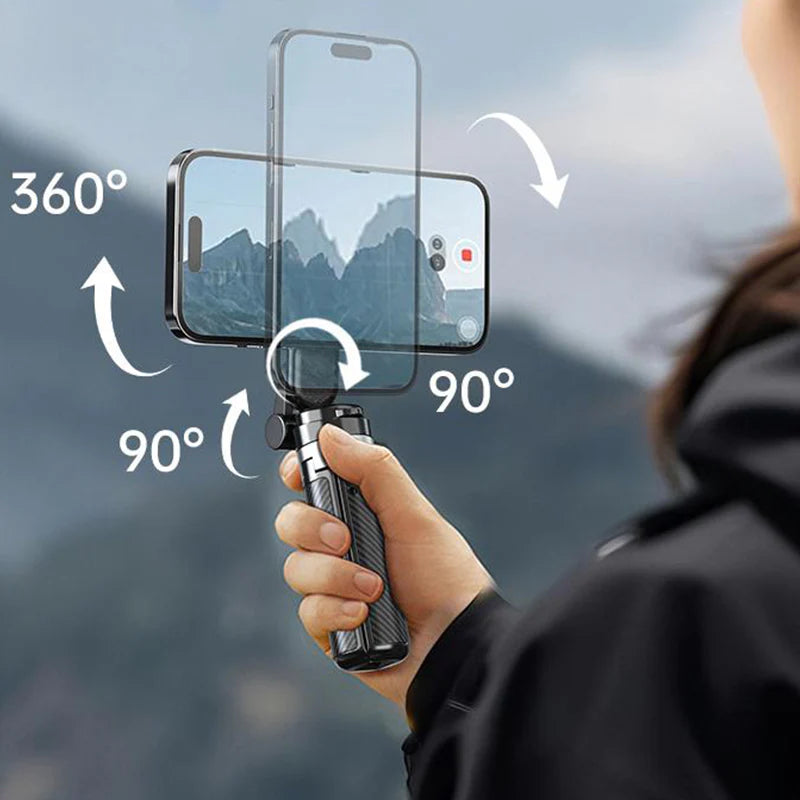 4-i-1 magnetisk selfiepinne med 360° rotation