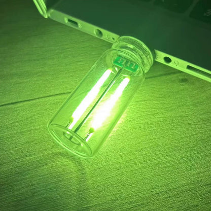 Bärbar pekkontroll Glasglob USB-nattlampa