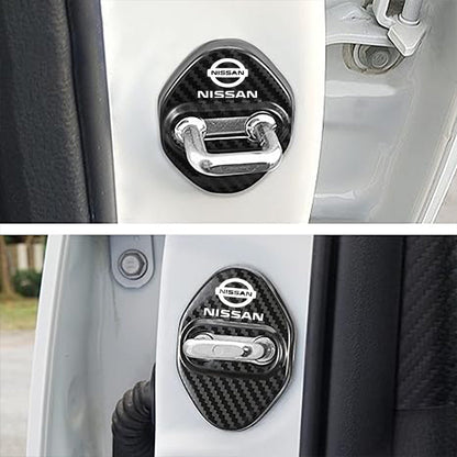 Skyddsskydd i metall till bildörrslås (4 st)