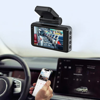 4K Ultra HD Dashcam med Wi-Fi och mörkerseende