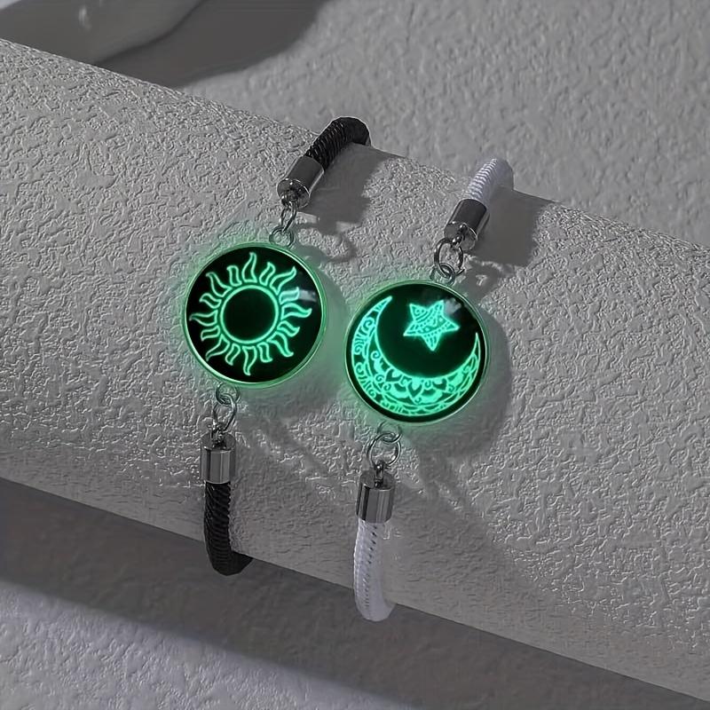 Zon & Maan pararmband med nattlampa