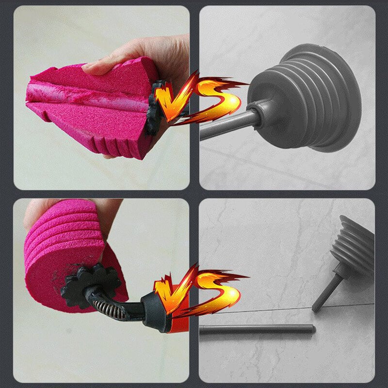 Högtryckstoalett rensar en skottvägg