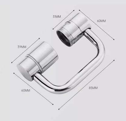 1080° roterande kranförlängning med 2 positioner