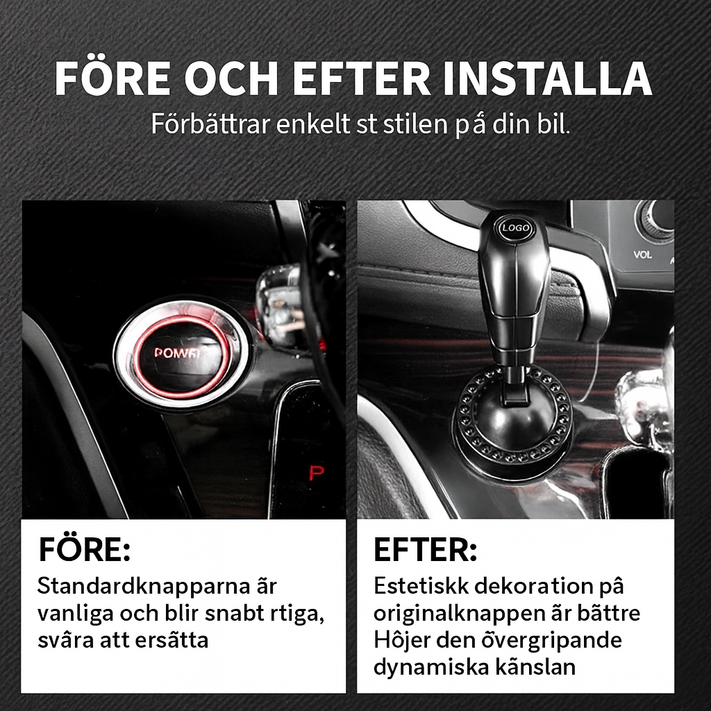 Startknapp med ett tryck för bil