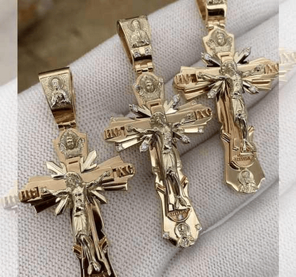 Heliga Jesus krucifix hänge halsband