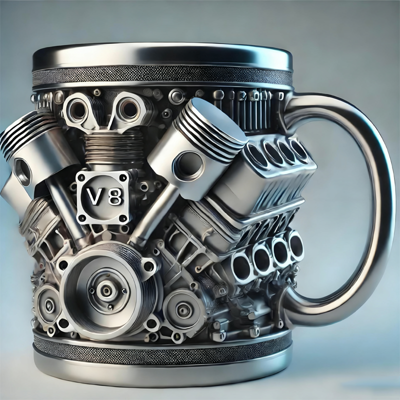 Kreativ mugg med 3D-design