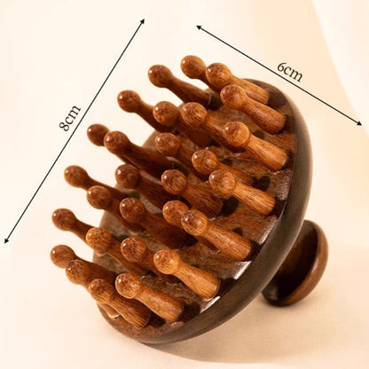 Naturligt trä massagekam