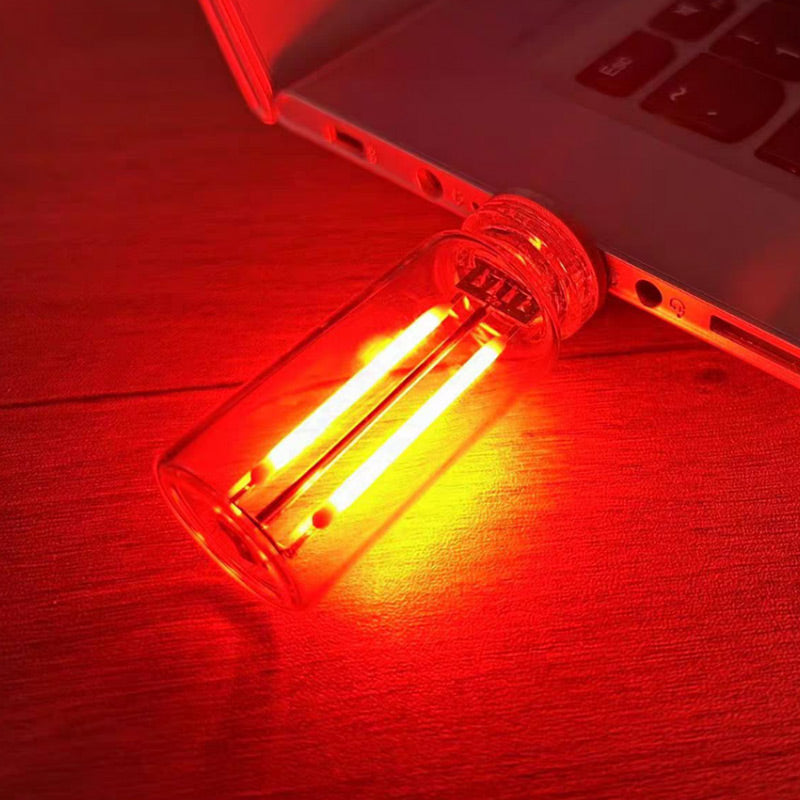 Bärbar pekkontroll Glasglob USB-nattlampa