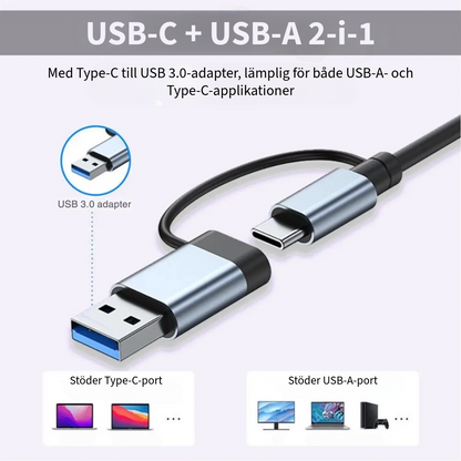 8-i-2 USB-hubb