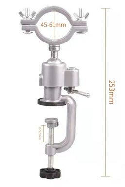 Roterande monteringsklämma för elektriska slipmaskiner