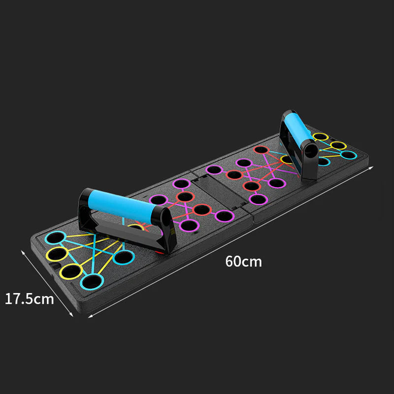 Hopfällbar och multifunktionell tyngdlyftningsbräda