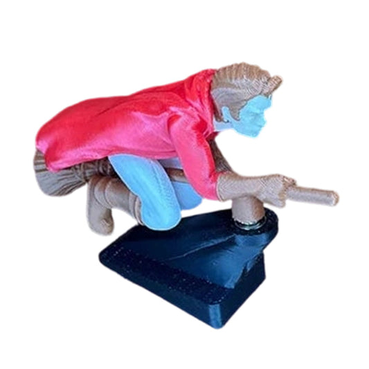 Magisk kvastdekoration till bilens instrumentbräda