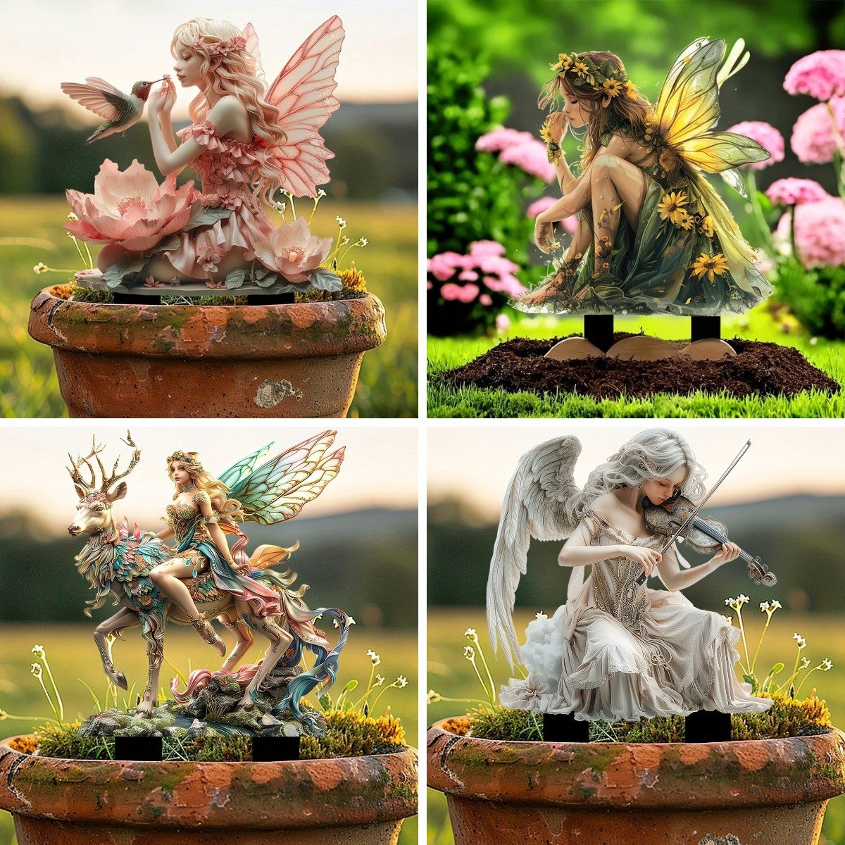 Bohemisk älvblomkrukadekoration