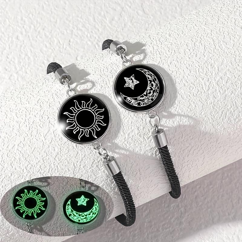 Zon & Maan pararmband med nattlampa