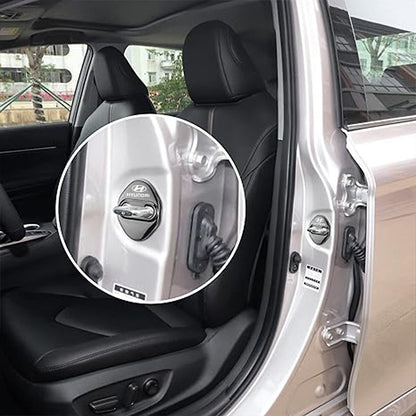 Skyddsskydd i metall till bildörrslås (4 st)