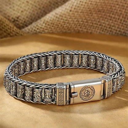 Tibetanskt bönehjulsarmband – 925 sterlingsilver