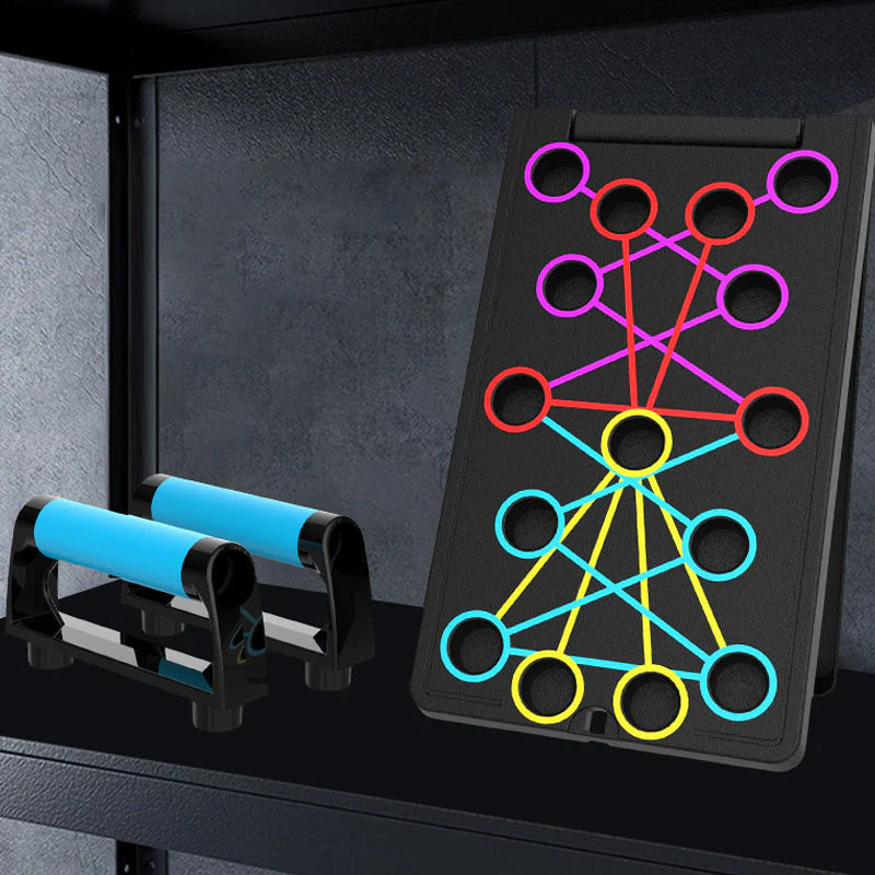 Hopfällbar och multifunktionell tyngdlyftningsbräda