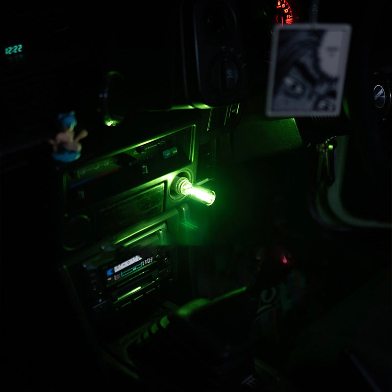 Bärbar pekkontroll Glasglob USB-nattlampa