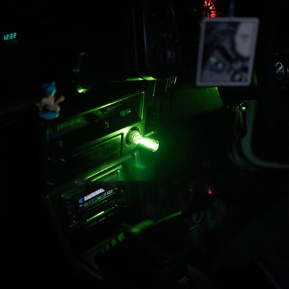 Bärbar pekkontroll Glasglob USB-nattlampa